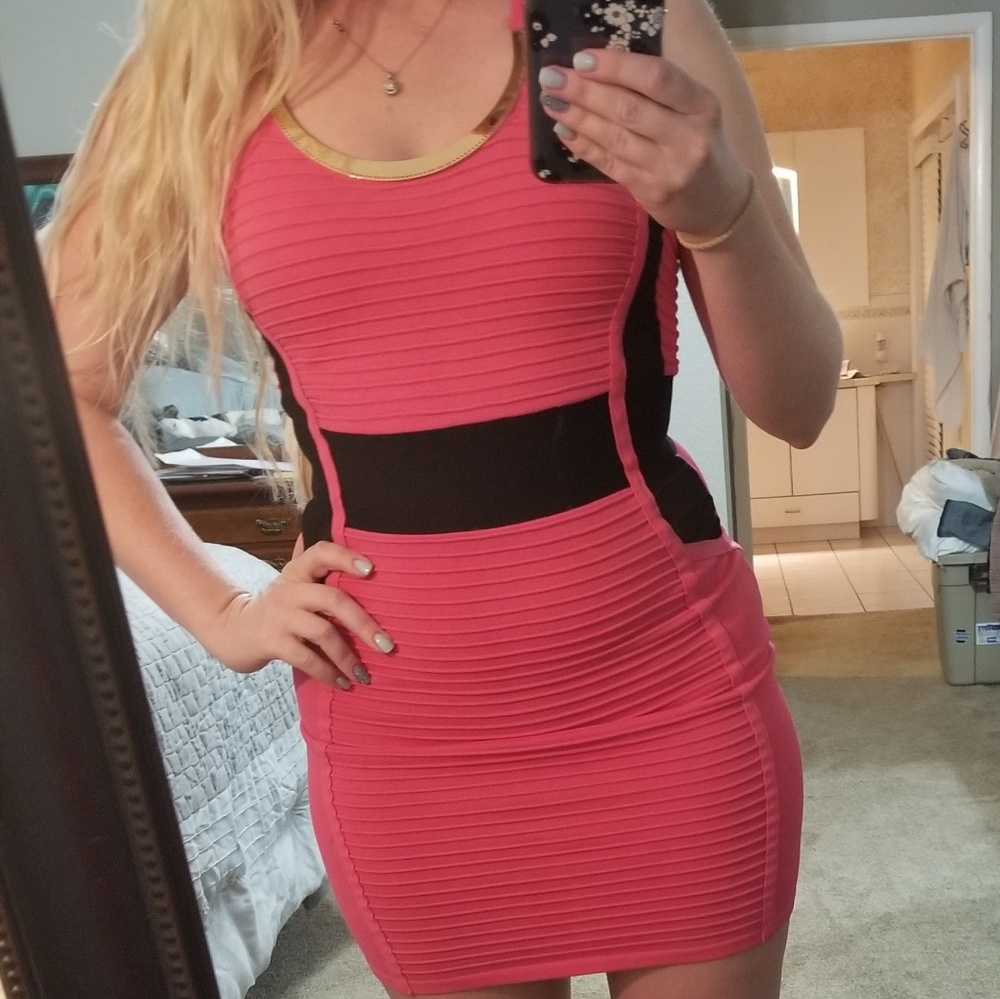 Pink Bebe dress
